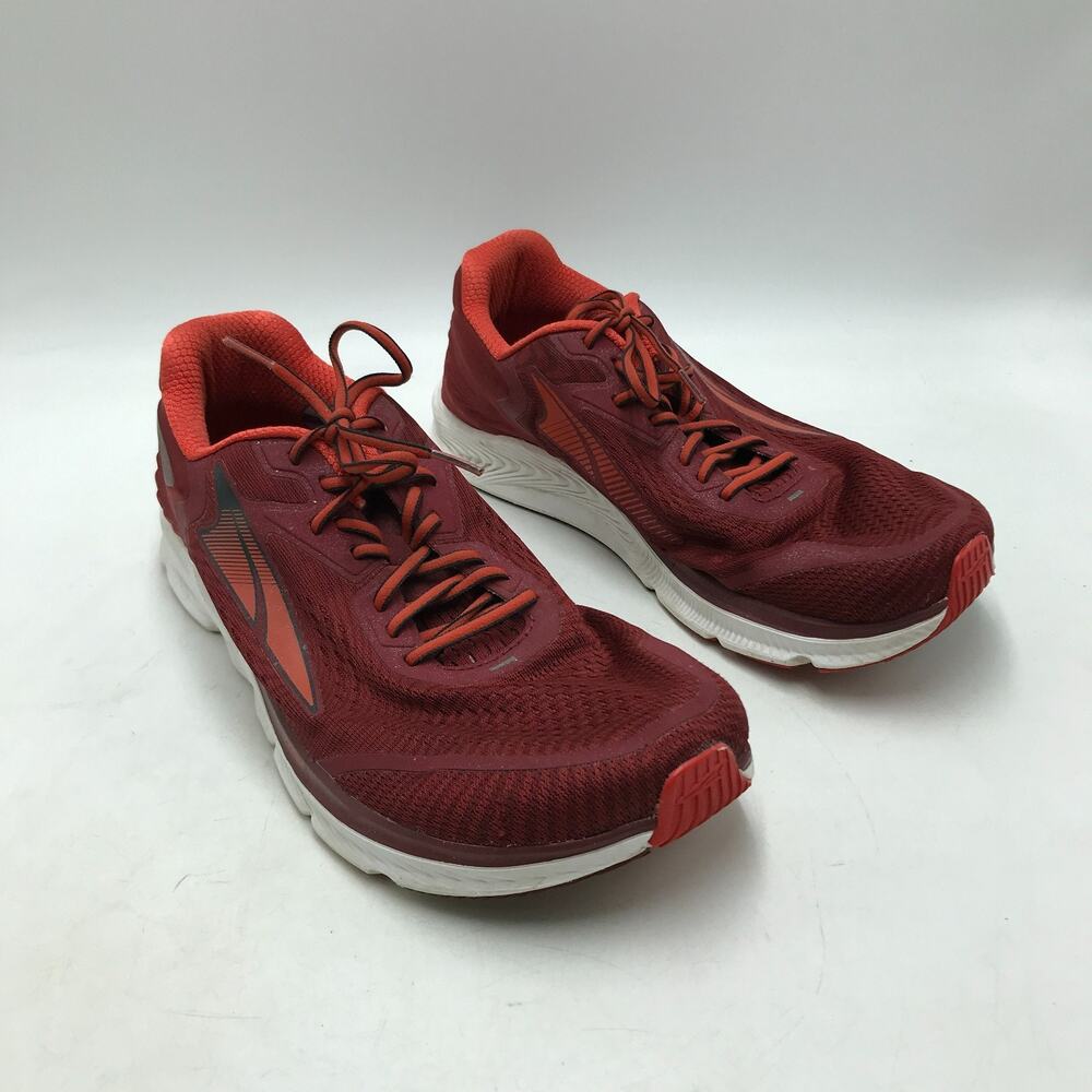 Altra Men 12 Torin 5 Road Trail Running Shoe Sneaker Comfort Hike Red White Flaw